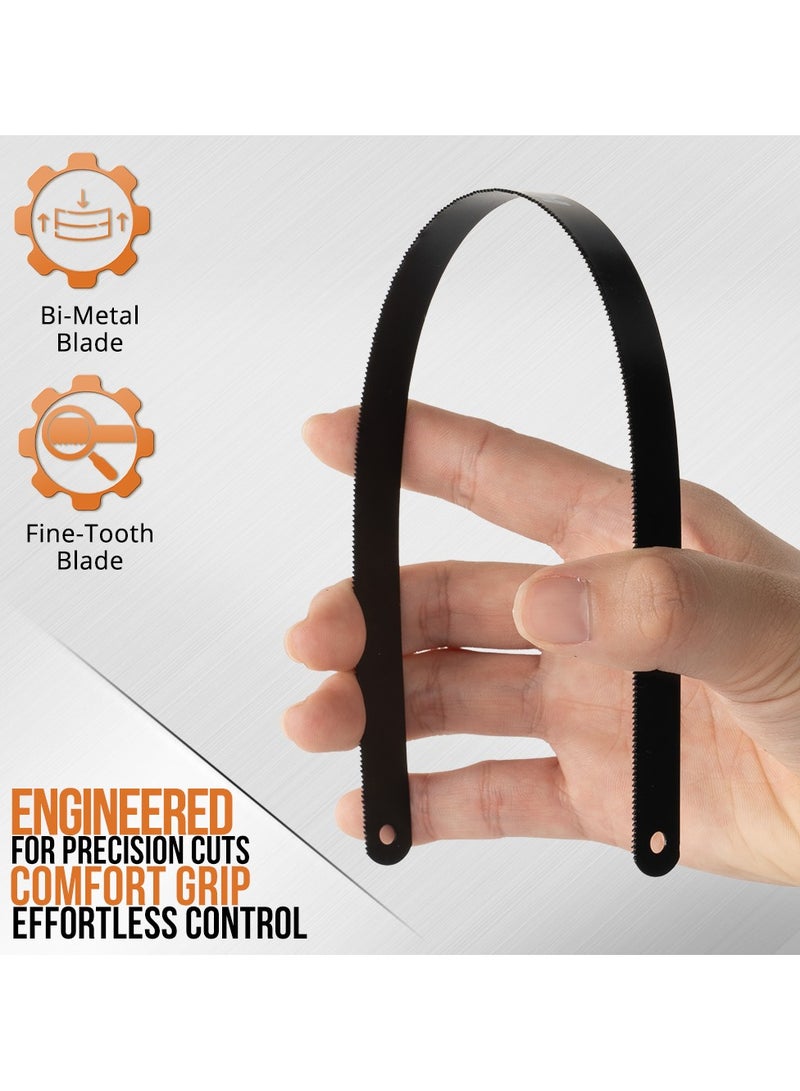 KSEIBI Hacksaw Frame Heavy Duty with Progrip Handle, Size 12" 560mm, Adjustable Hand Saw with High-Carbon Steel Blade for Steel Pipe Cutting, PVC, Carpentry or Woodworking. - Image 3